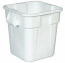 Rubbermaid 28 gal Square Trash Can, Plastic, White - FG352600WHT