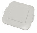 Rubbermaid BRUTE Series, Trash Can Top, Square, Flat, 28 gal, White - FG352700WHT
