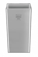 Rubbermaid 35 1/2 gal Square Rigid Liner, Plastic, Gray - FG356700GRAY