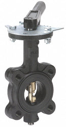 Milwaukee Valve Lug-Style Butterfly Valve, Ductile Iron, 200 psi, 2 1/2 in Pipe Size - ML-233E 2 1/2