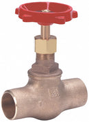 Milwaukee Valve Class 125 Globe Valve, Socket x Socket, Bronze, 1 in Pipe Size - Valves - 1502 1