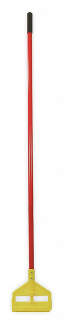Rubbermaid Wet Mop Handle, Side Gate Mop Connection Type, Red, Fiberglass, 60" Handle Length - FGH14600RD00