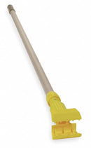 Rubbermaid Wet Mop Handle, Clamp Mop Connection Type, Gray, Aluminum, 54" Handle Length - FGH225000000