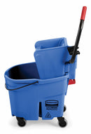 Rubbermaid Blue Polypropylene Mop Bucket and Wringer, 8 3/4 gal - FG758888BLUE