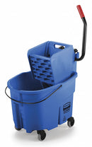 Rubbermaid Blue Polypropylene Mop Bucket and Wringer, 8 3/4 gal - FG758888BLUE