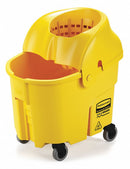 Rubbermaid Yellow Polypropylene Mop Bucket and Wringer, 8-3/4 gal. - FG759088YEL