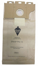 Tough Guy Vacuum Bag, Paper, 2-Ply, Standard Bag Filtration Type, For Vacuum Type Upright Vacuum - 5RAF1