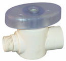 Spears PVC Quarter-Turn Supply Stop, Slip Inlet Type, 100 psi - CSV-0500-38C