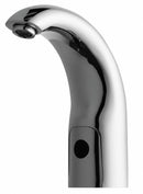 Chicago Faucets Chrome, Mid Arc, Bathroom Sink Faucet, Motion Sensor Faucet Activation, 0.5 gpm - 116.112.AB.1