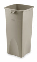 Rubbermaid 23 gal Square Trash Can, Plastic, Beige - FG356988BEIG