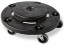 Rubbermaid Container Dolly, 250 lb Load Capacity, Round, 1 Max. No. of Containers - FG264000BLA