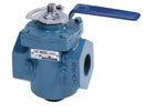 Val-Matic 7 1/2 inL x 14 1/8 inH Cast Iron Flanged Plug Valve, 2 1/2 in Pipe Size - 5825RN