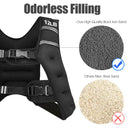 Training Weight Vest Workout Equipment With Adjustable Buckles and Mesh Bag-12 Lbs