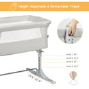 Travel Portable Baby Bed Side Sleeper Bassinet Crib With Carrying Bag-Beige