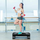31 Inch Adjustable Exercise Aerobic Stepper With Non-Slip Pads-Gray