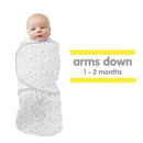 3-in-1 Swaddle Trio — Watercolor Bloom Aqua — Premium Activewear Jersey Knit — Arms Up, Arms Down, Arms Out