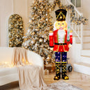 5 FT Lighted Nutcracker Soldier Outdoor Christmas Decoration With Glitter Sword
