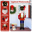 5 FT Lighted Nutcracker Soldier Outdoor Christmas Decoration With Glitter Sword