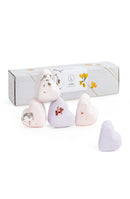 Bath Bombs - Lavender -Set of 5 Heart Shaped Gift Box