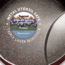 5.5 Quart Nonstick Deep Sauté Frying Pan - Red