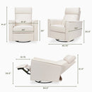 Willa Pro Power Glider Recliner w/ Power Lumbar - Performance Cream Eco-Weave