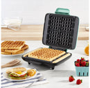 No-Drip Nonstick Waffle Maker - Aqua