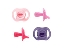 Ultra-Light Stay Put Silicone Pacifier 18-36 Months - Pink & Purple