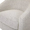 Madison Swivel Glider - Black/White Boucle