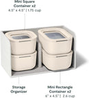 9pc Mini Food Storage Set Cream