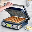 Indoor Ceramic Nonstick Multi Grill Griddle & Waffle Maker - Oxford Blue