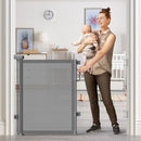 Retractable Baby Gate - Gray