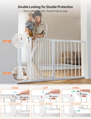 30" Tall Baby Gate - White