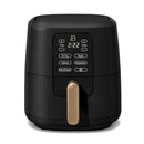 Beautiful by Drew Barrymore 6 Qt Air Fryer with TurboCrisp Technology and Touch-Activated Display- Black Sesame