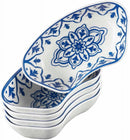 7-Piece Melamine Lazy Susan with Cover - Blue
