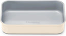 9x6.5” Nonstick Ceramic Small Rectangle Pan - Cream