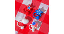 4pk Americana Hot Dog Straw Toppers