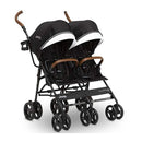 PowerGlyde Plus Side By Side Double Stroller - Black - Jeep
