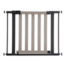 Wood-and-Metal Flat Slat Gate - Grey