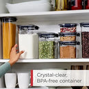 10-Piece Plastic Food Storage Container Set - Clear