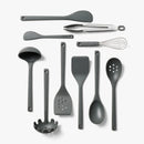 10-Piece Silicone Kitchen Utensil Set - Gray