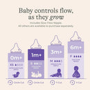 Anti-Colic Baby Bottles for Breastfeeding Babies 5 Ounces, 4 Count, Size S