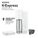 K-Express Essentials Cloud White Single-Serve K-Cup Pod Coffee Maker