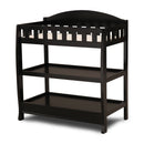Delta Children Infant Changing Table with Pad - Ebony Black