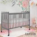 Carson Classic 3-in-1 Convertible Crib in Steel Grey Storm Grey
