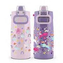 2pk Colby Kids' Stainless Steel 12oz Water Bottles Pink/Purple: Insulated Reusable Toddler Drinkware