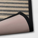 34" x 20" Vintage Striped Kitchen Rug Black/Brown - Threshold™: Skid-Resistant Indoor Runner Mat, Machine Washable