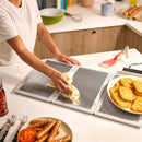 Fold and Store Warming Tray - Silver