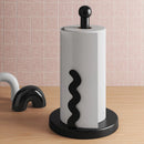 Squiggle Paper Towel Holder - Black