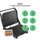 3-in-1 Nonstick Electric Panini Press & Grill