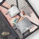 3pc Toiletry Kit and Bag - Silver